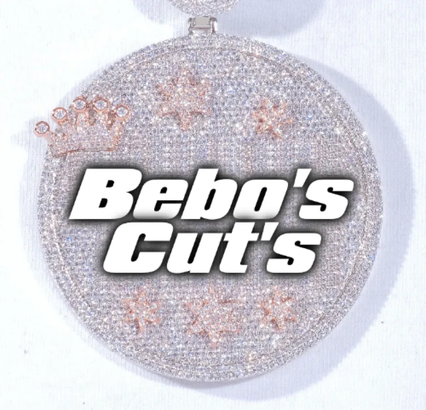 CUSTOM LETTER NECKLACE 3D BIG CROWN DISC sold by The GUU Shop