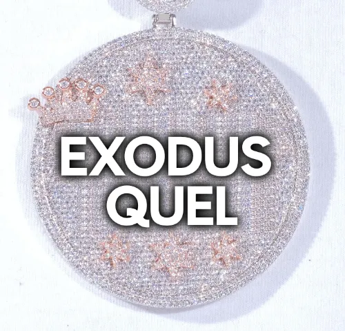 CUSTOM LETTER NECKLACE 3D BIG CROWN DISC sold by The GUU Shop