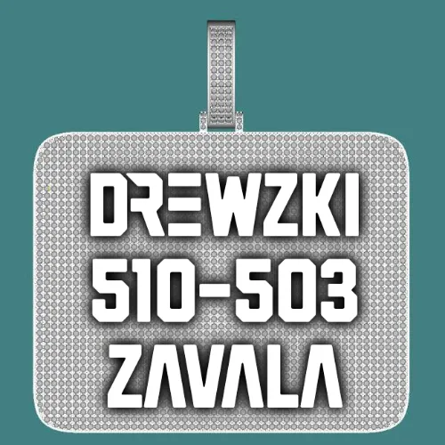 CUSTOM LETTER NECKLACE 3D BIG SQUARE sold by The GUU Shop