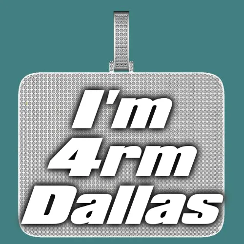 CUSTOM LETTER NECKLACE 3D BIG SQUARE sold by The GUU Shop