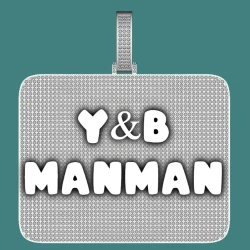 CUSTOM LETTER NECKLACE 3D BIG SQUARE sold by The GUU Shop