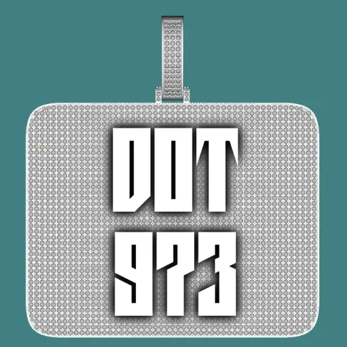 CUSTOM LETTER NECKLACE 3D BIG SQUARE sold by The GUU Shop