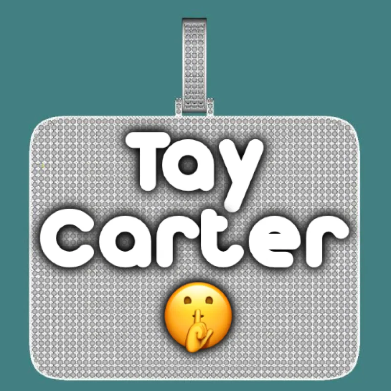 CUSTOM LETTER NECKLACE 3D BIG SQUARE sold by The GUU Shop