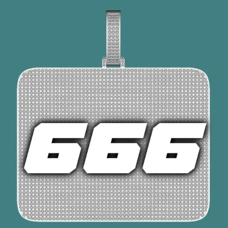 CUSTOM LETTER NECKLACE 3D BIG SQUARE sold by The GUU Shop