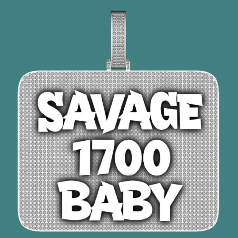 CUSTOM LETTER NECKLACE 3D BIG SQUARE sold by The GUU Shop