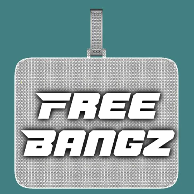 CUSTOM LETTER NECKLACE 3D BIG SQUARE sold by The GUU Shop