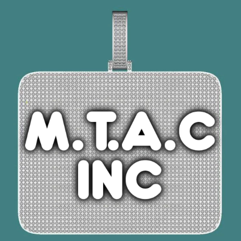 CUSTOM LETTER NECKLACE 3D BIG SQUARE sold by The GUU Shop