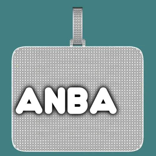 CUSTOM LETTER NECKLACE 3D BIG SQUARE sold by The GUU Shop