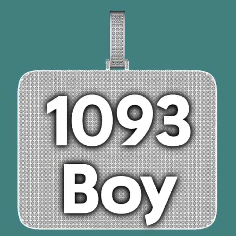 CUSTOM LETTER NECKLACE 3D BIG SQUARE sold by The GUU Shop