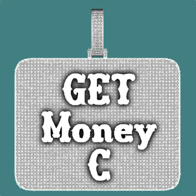 CUSTOM LETTER NECKLACE 3D BIG SQUARE sold by The GUU Shop