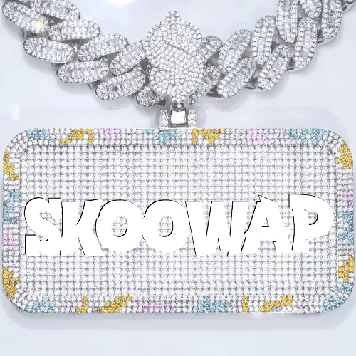 CUSTOM LETTER NECKLACE 3D COLORFUL SQUARE sold by The GUU Shop