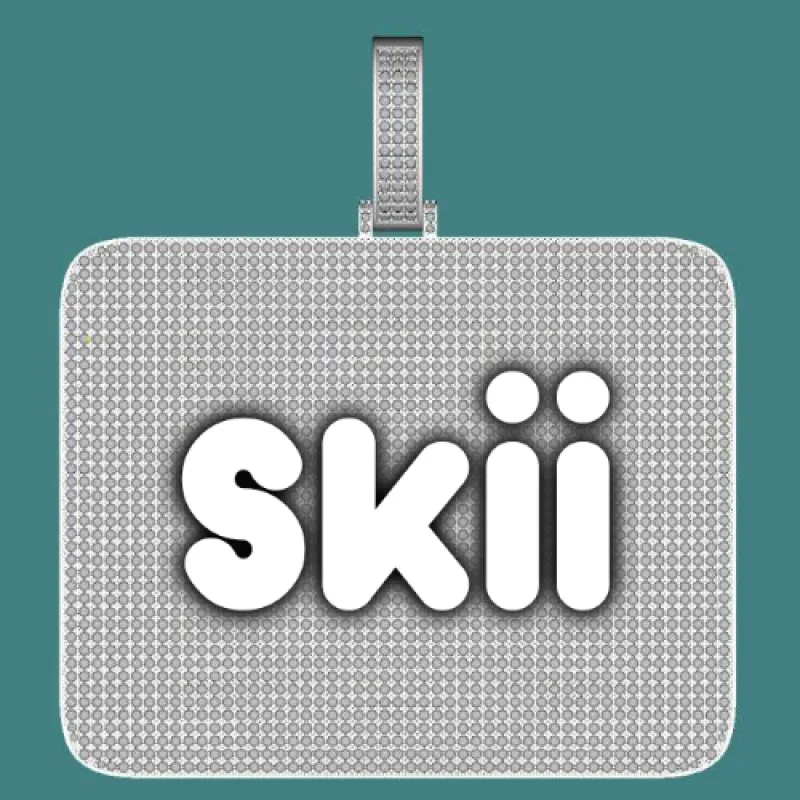 CUSTOM LETTER NECKLACE 3D BIG SQUARE sold by The GUU Shop