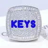 CUSTOM LETTER 3D ICED RING sold by The GUU Shop