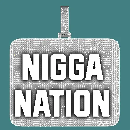 CUSTOM LETTER NECKLACE 3D BIG SQUARE sold by The GUU Shop