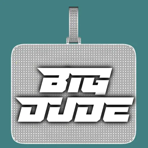 CUSTOM LETTER NECKLACE 3D BIG SQUARE sold by The GUU Shop