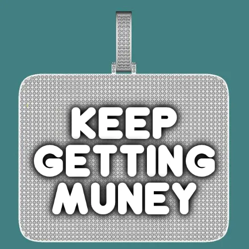 CUSTOM LETTER NECKLACE 3D BIG SQUARE sold by The GUU Shop