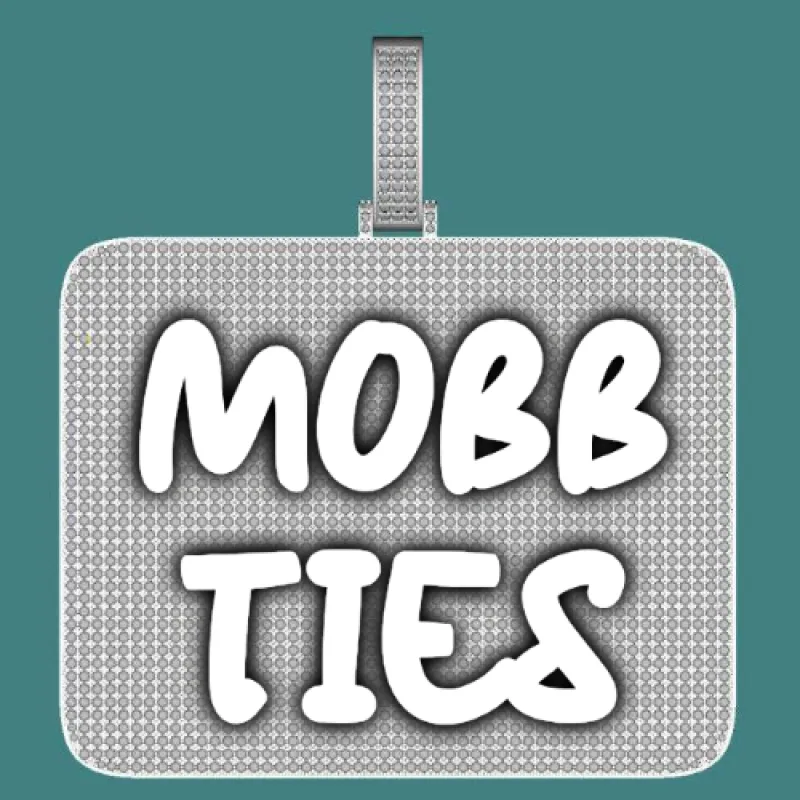 CUSTOM LETTER NECKLACE 3D BIG SQUARE sold by The GUU Shop