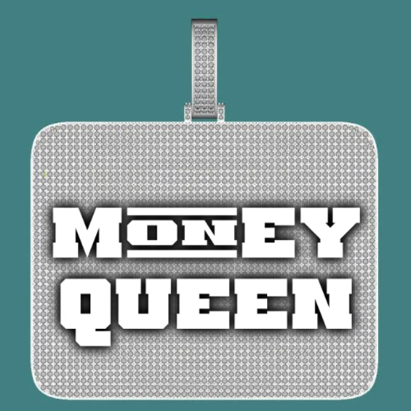 CUSTOM LETTER NECKLACE 3D BIG SQUARE sold by The GUU Shop