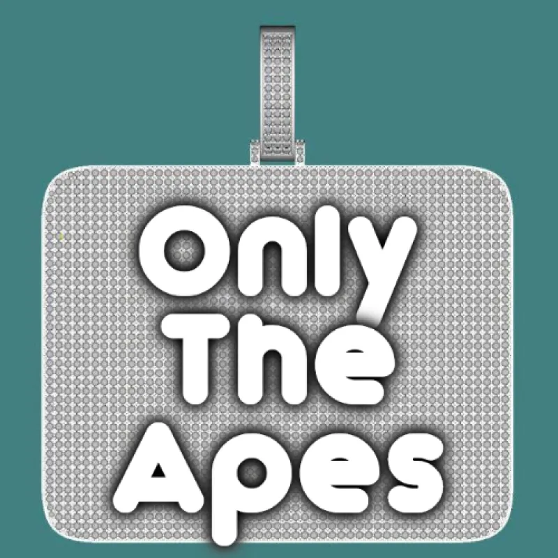 CUSTOM LETTER NECKLACE 3D BIG SQUARE sold by The GUU Shop