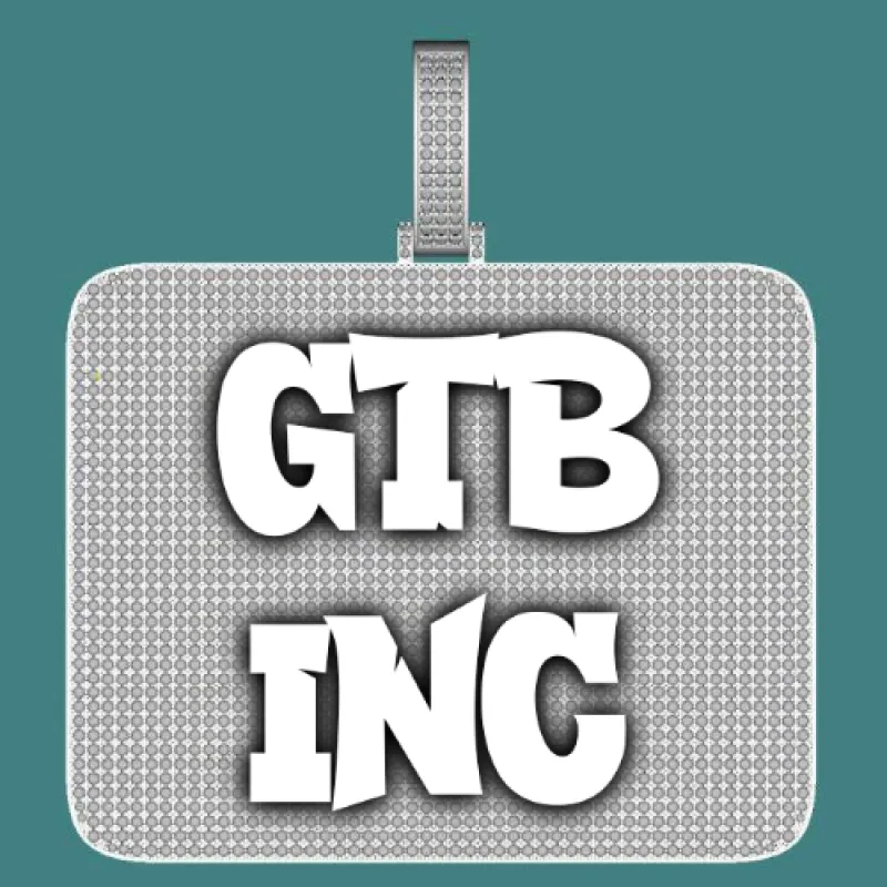 CUSTOM LETTER NECKLACE 3D BIG SQUARE sold by The GUU Shop