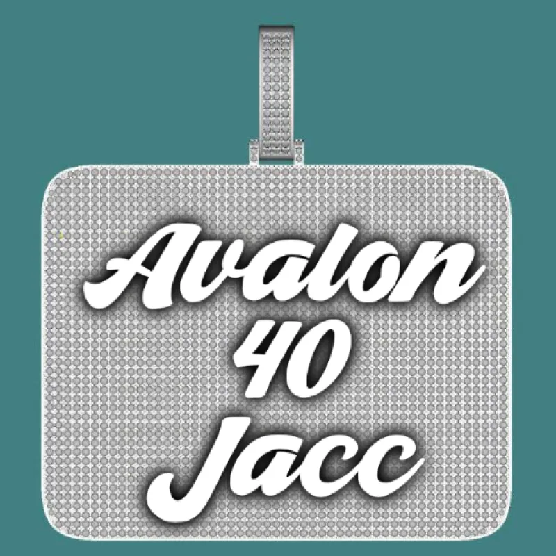 CUSTOM LETTER NECKLACE 3D BIG SQUARE sold by The GUU Shop