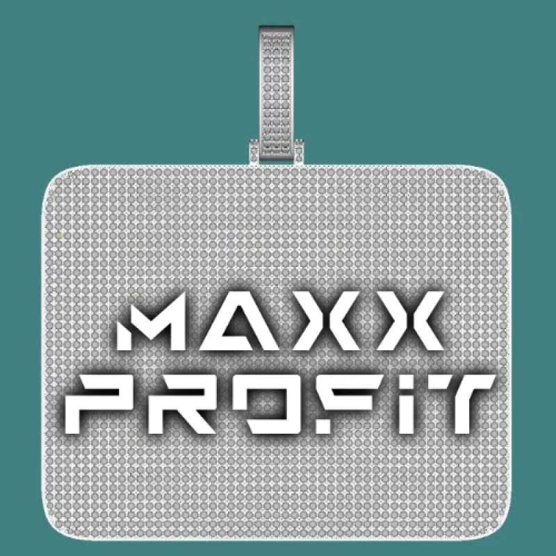 CUSTOM LETTER NECKLACE 3D BIG SQUARE sold by The GUU Shop