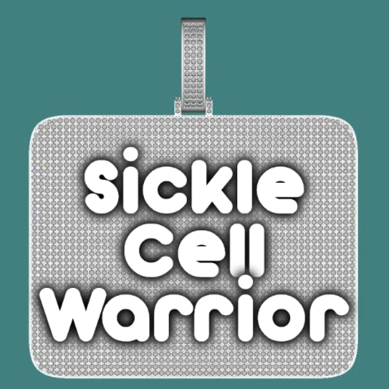 CUSTOM LETTER NECKLACE 3D BIG SQUARE sold by The GUU Shop