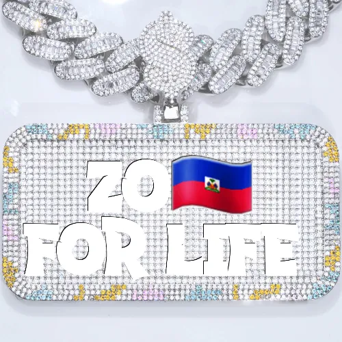 CUSTOM LETTER NECKLACE 3D COLORFUL SQUARE sold by The GUU Shop