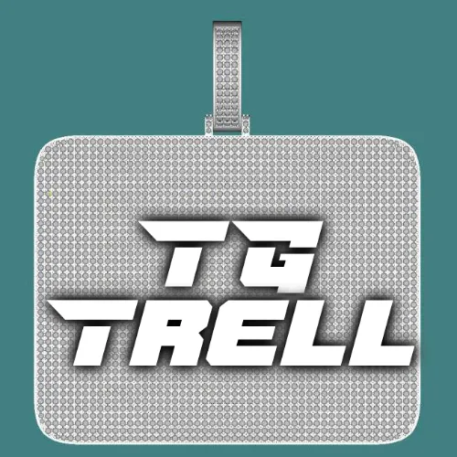 CUSTOM LETTER NECKLACE 3D BIG SQUARE sold by The GUU Shop