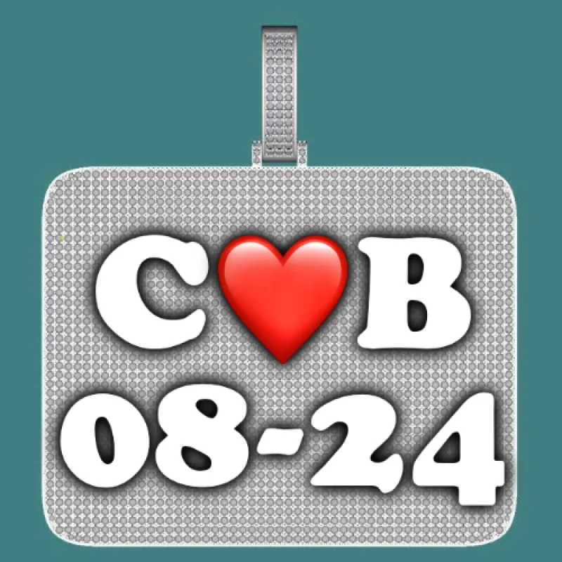 CUSTOM LETTER NECKLACE 3D BIG SQUARE sold by The GUU Shop