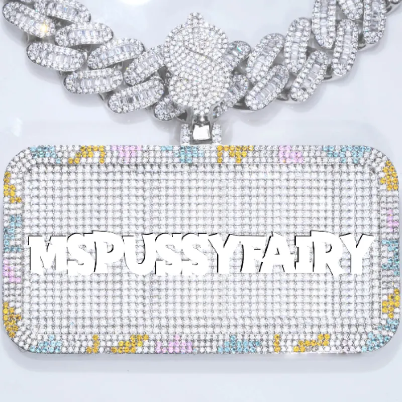 CUSTOM LETTER NECKLACE 3D COLORFUL SQUARE sold by The GUU Shop