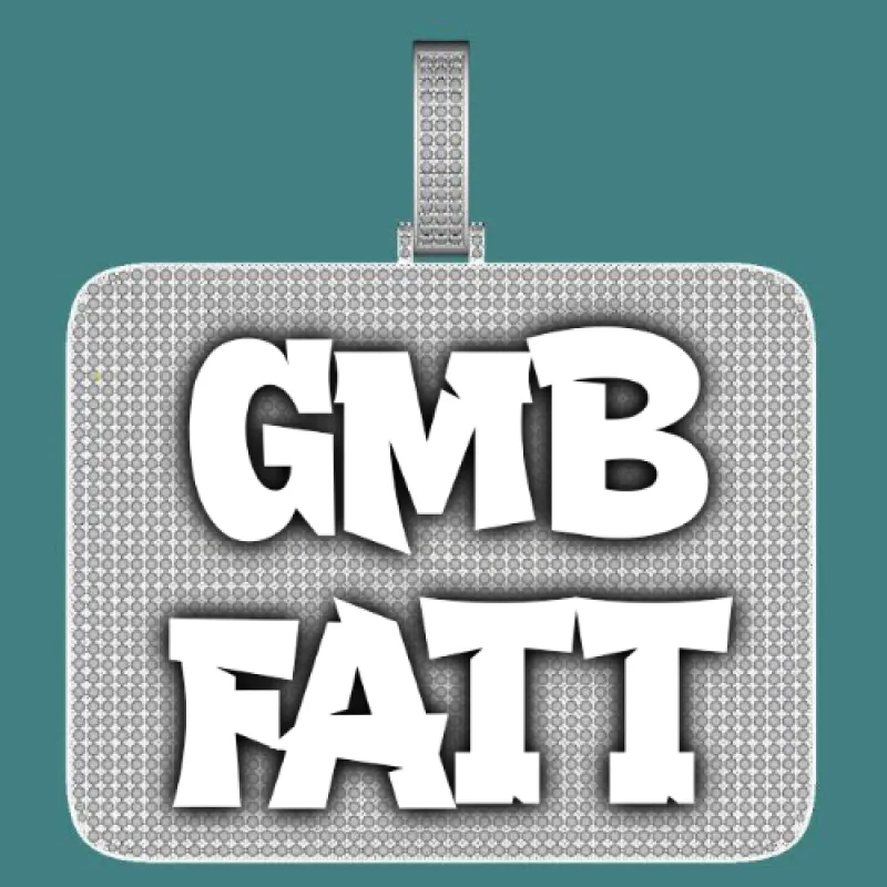 CUSTOM LETTER NECKLACE 3D BIG SQUARE sold by The GUU Shop