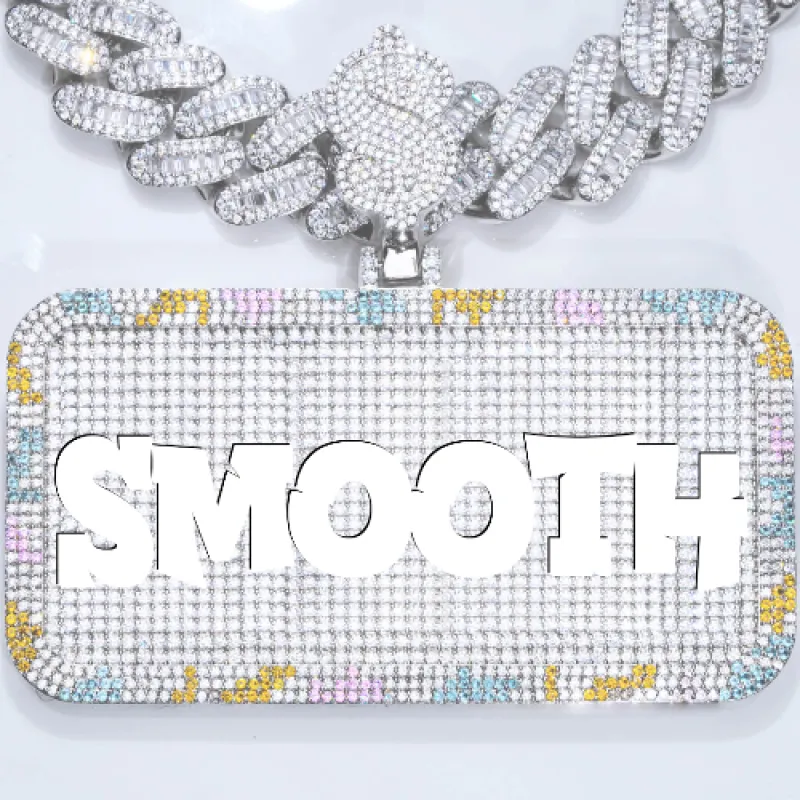 CUSTOM LETTER NECKLACE 3D COLORFUL SQUARE sold by The GUU Shop