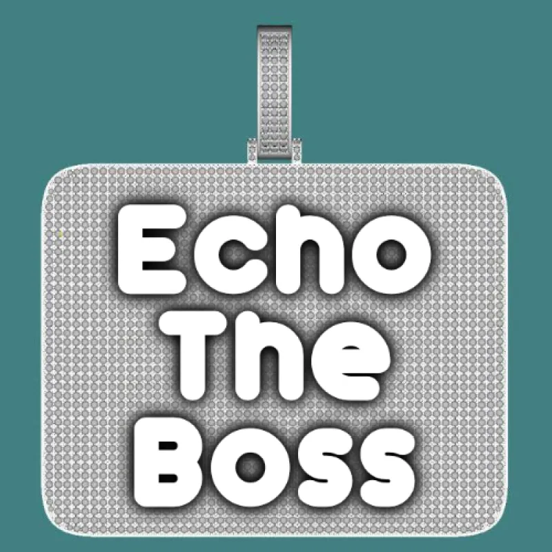 CUSTOM LETTER NECKLACE 3D BIG SQUARE sold by The GUU Shop