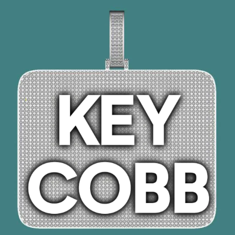 CUSTOM LETTER NECKLACE 3D BIG SQUARE sold by The GUU Shop