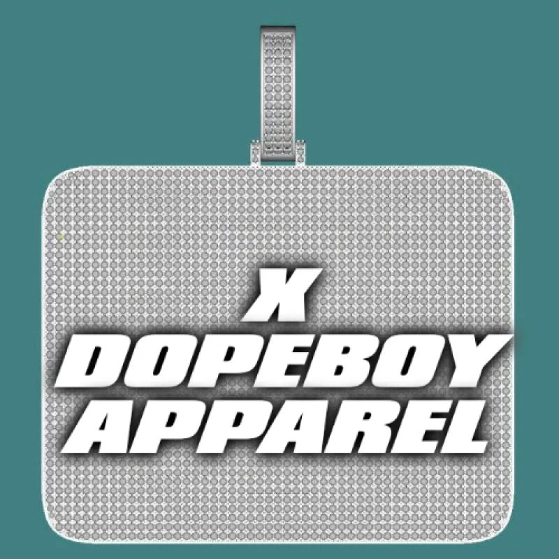 CUSTOM LETTER NECKLACE 3D BIG SQUARE sold by The GUU Shop