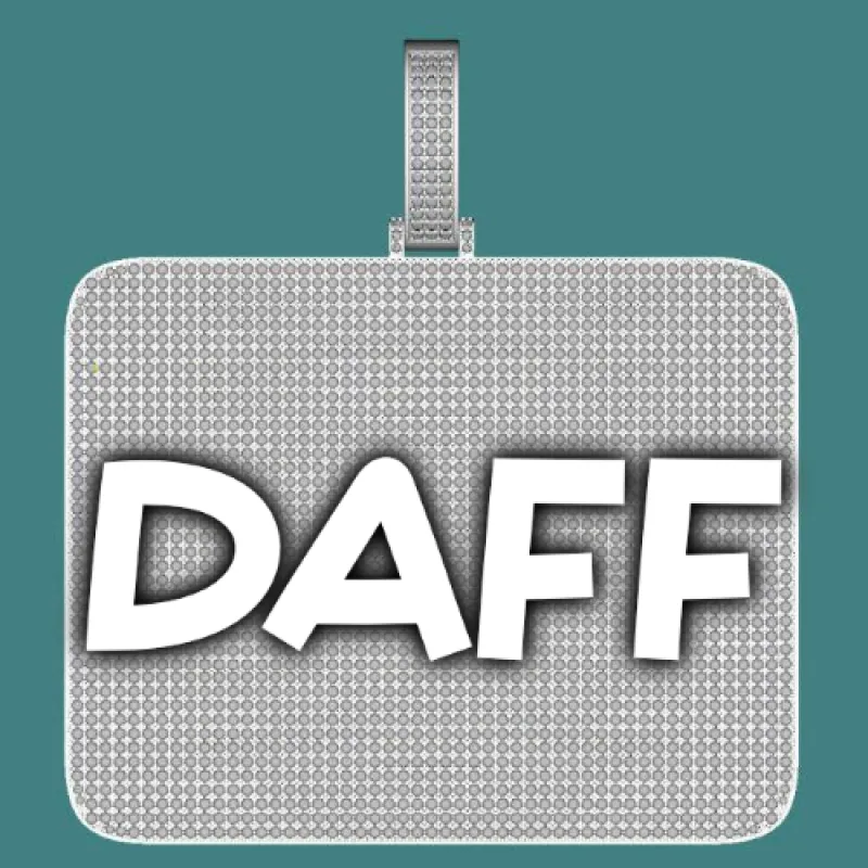 CUSTOM LETTER NECKLACE 3D BIG SQUARE sold by The GUU Shop