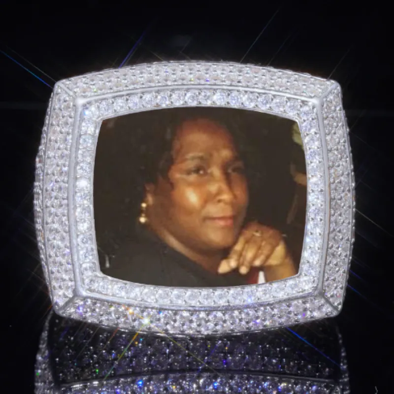 3D CUSTOM PICTURE ICED RING sold by The GUU Shop