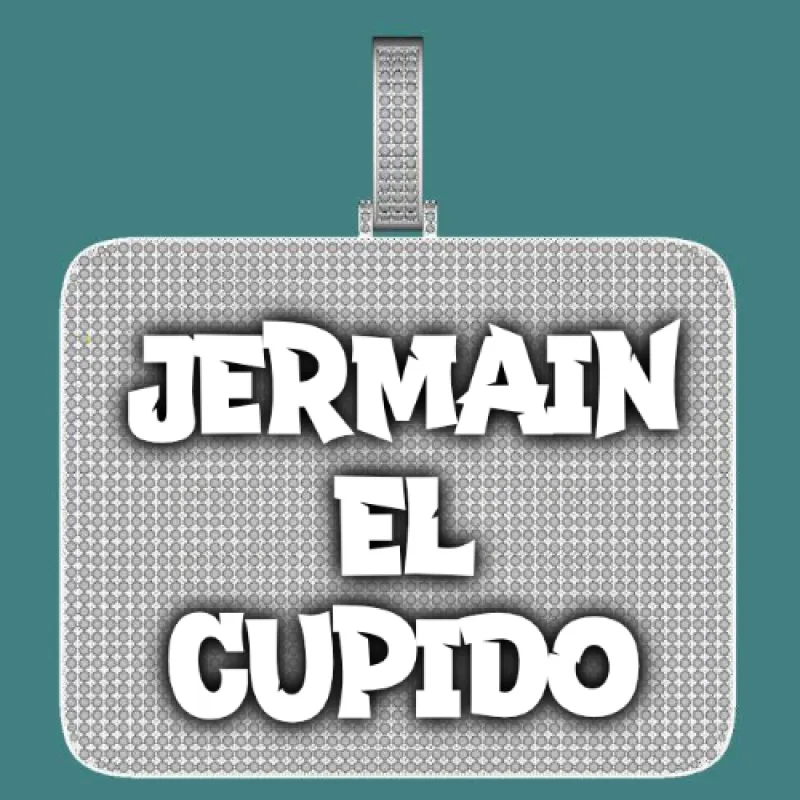 CUSTOM LETTER NECKLACE 3D BIG SQUARE sold by The GUU Shop