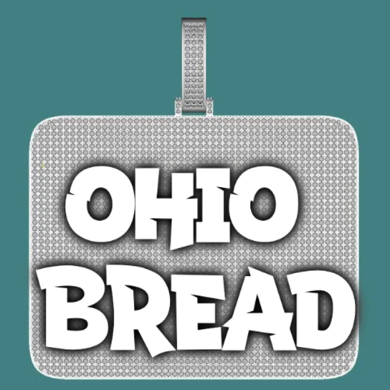 CUSTOM LETTER NECKLACE 3D BIG SQUARE sold by The GUU Shop