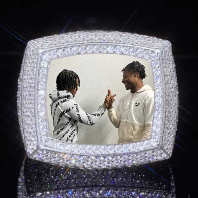 3D CUSTOM PICTURE ICED RING sold by The GUU Shop