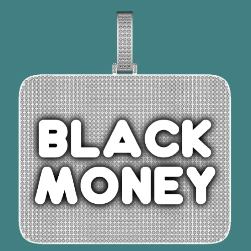 CUSTOM LETTER NECKLACE 3D BIG SQUARE sold by The GUU Shop