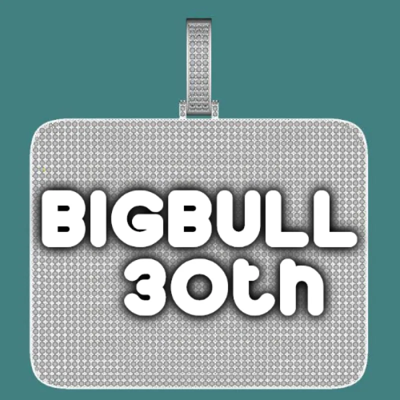 CUSTOM LETTER NECKLACE 3D BIG SQUARE sold by The GUU Shop