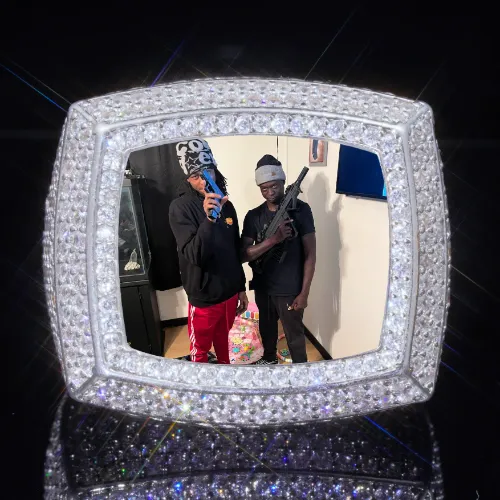 3D CUSTOM PICTURE ICED RING sold by The GUU Shop