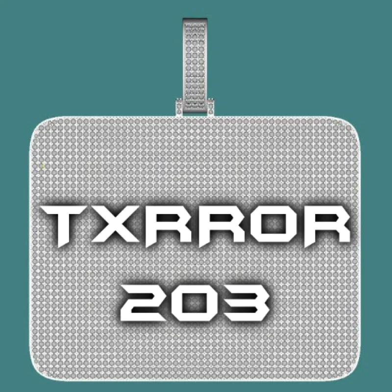 CUSTOM LETTER NECKLACE 3D BIG SQUARE made by The GUU Shop