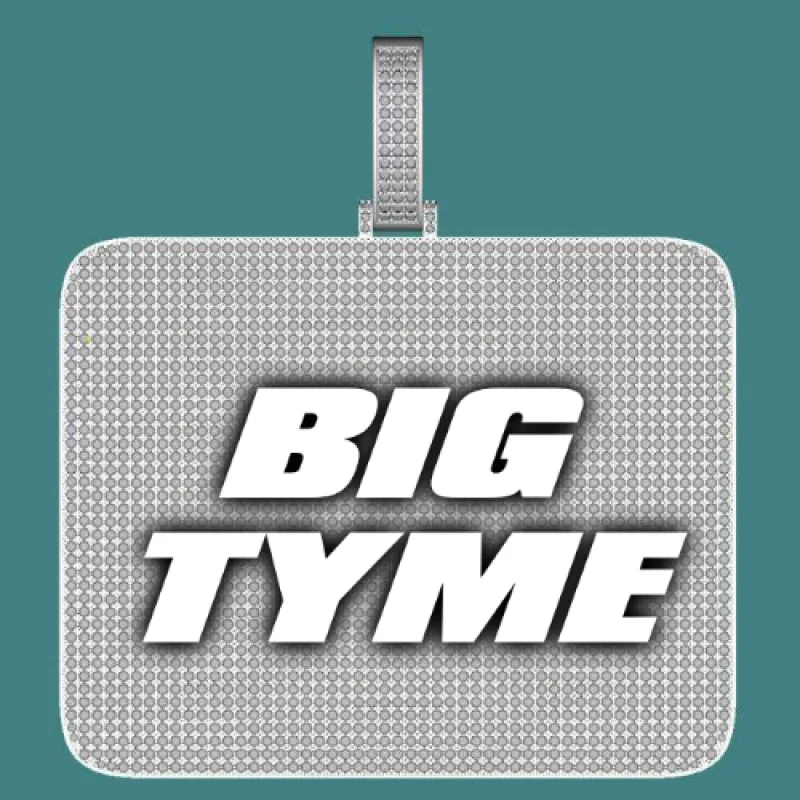 CUSTOM LETTER NECKLACE 3D BIG SQUARE sold by The GUU Shop