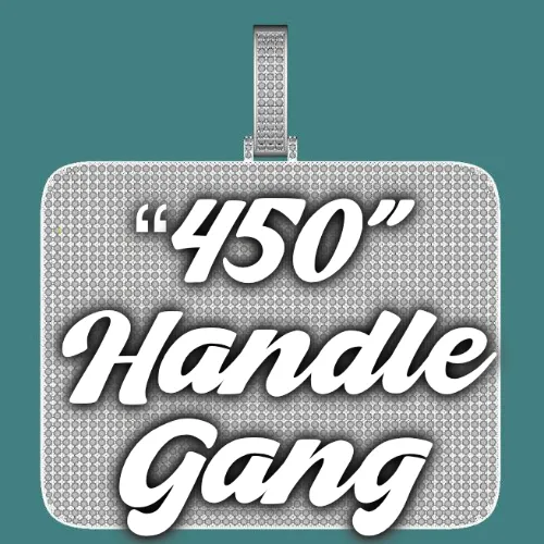 CUSTOM LETTER NECKLACE 3D BIG SQUARE sold by The GUU Shop