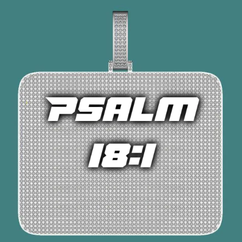 CUSTOM LETTER NECKLACE 3D BIG SQUARE sold by The GUU Shop