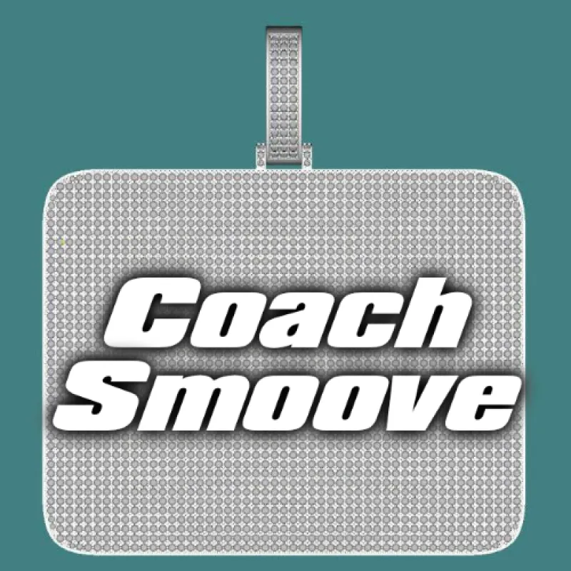 CUSTOM LETTER NECKLACE 3D BIG SQUARE sold by The GUU Shop