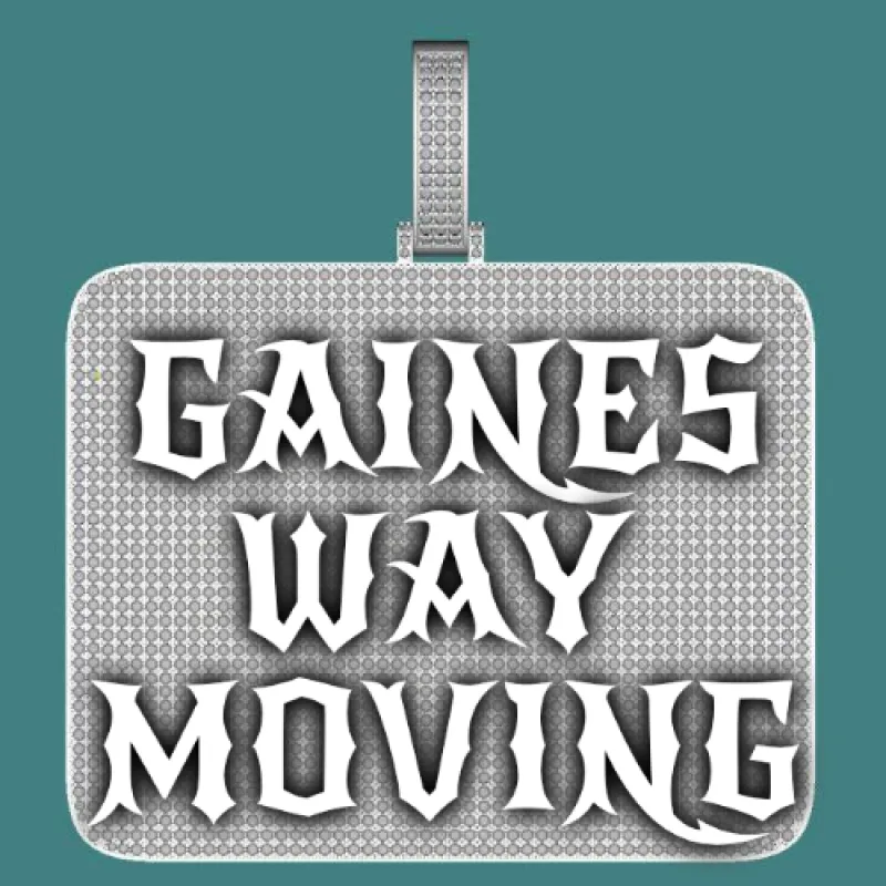 CUSTOM LETTER NECKLACE 3D BIG SQUARE sold by The GUU Shop